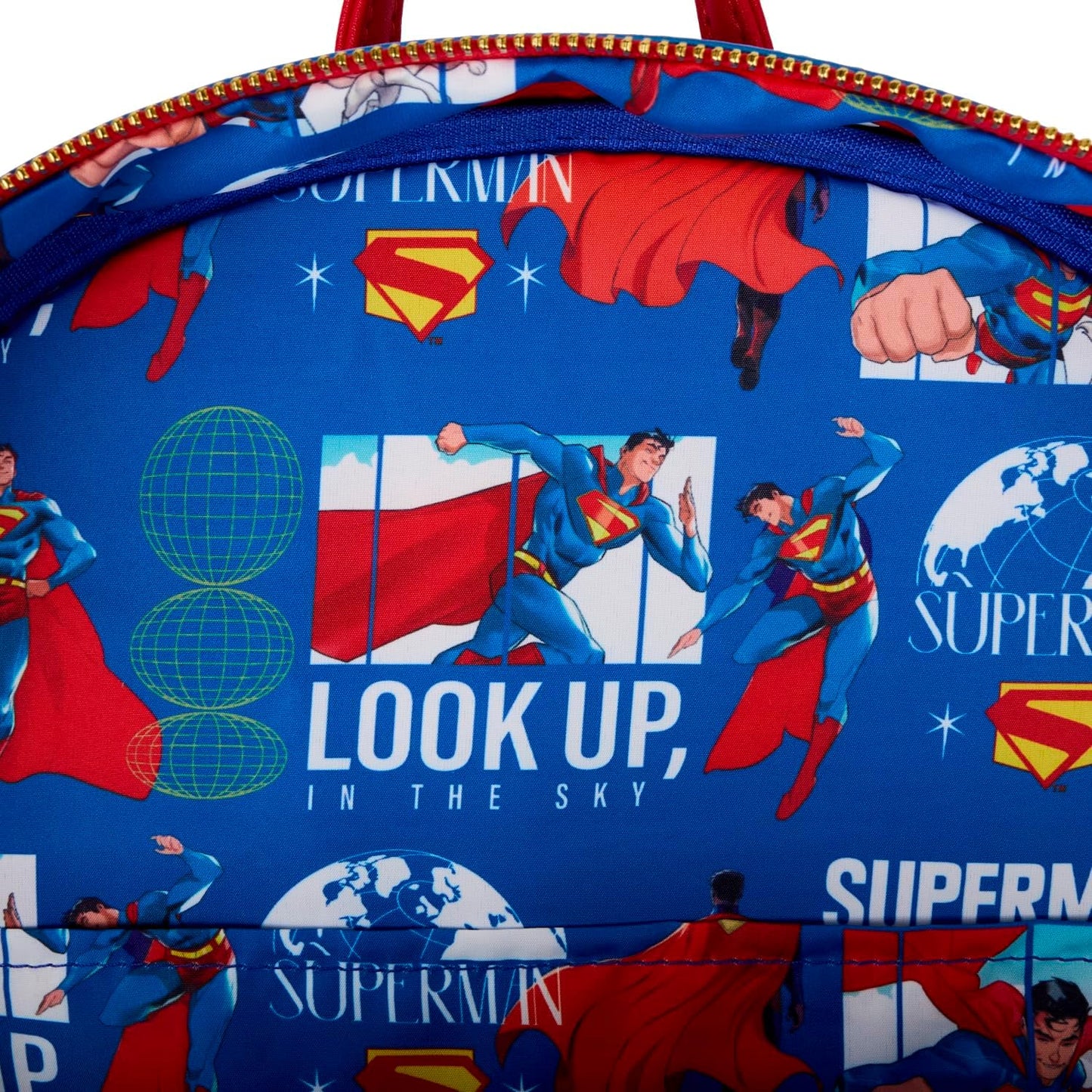 Funko Loungefly Warner Bros - Zainetto DC Superman Glow Full-Size Backpack