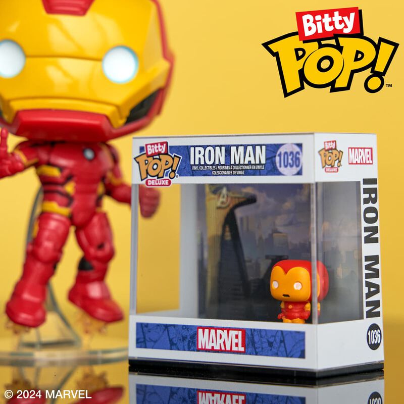 Funko Bitty Pop! Deluxe Marvel Iron Man (Avenger Tower) Figure 2.5 cm