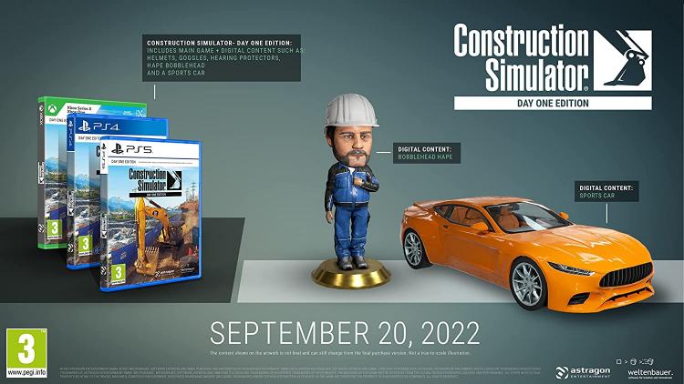CONSTRUCTION SIMULATOR STANDARD EDITION PS4 GIOCO NUOVO SIGILLATO PLAYSTATION 4