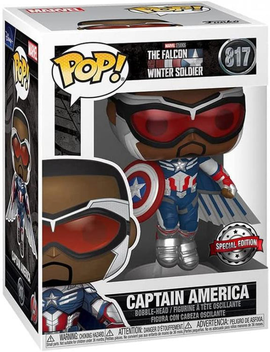 Funko Pop Marvel The Falcon Winter Soldier - Captain America 817 Special Edition