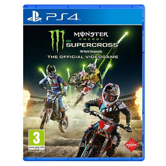 MONSTER ENERGY SUPERCROSS PS4 VIDEOGIOCO ITALIANO PLAYSTATION 4 NUOVO SIGILLATO