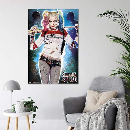 Maxi Poster Dc (Suicide Squad) Harley Quinn Daddys Lil Monster 91x61 cm Incorniciabile