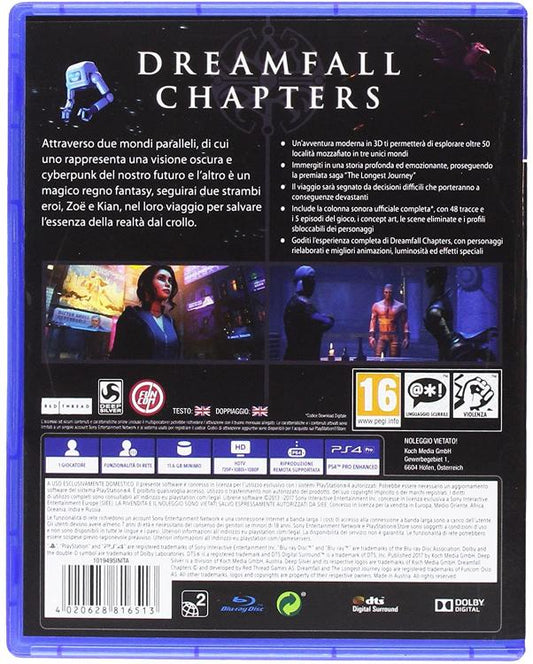 Dreamfall Chapters Ps4 Videogioco Italiano Nuovo Playstation 4 Gioco Eu Pal