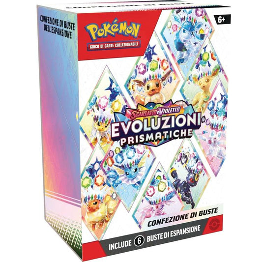 Pokémon - Evoluzioni Prismatiche: Confezione Di 6 Buste Scarlatto E Violetto Gcc