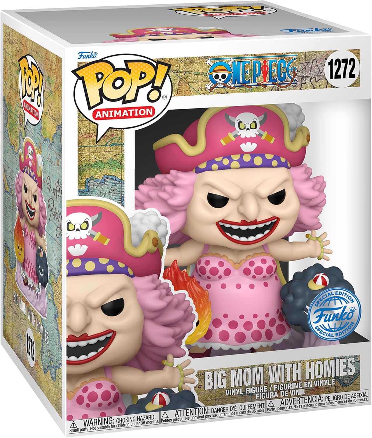 Funko Pop ! Animation - One Piece (1272) Big Mom W/Powers Vinyl Figure 9Cm Anime