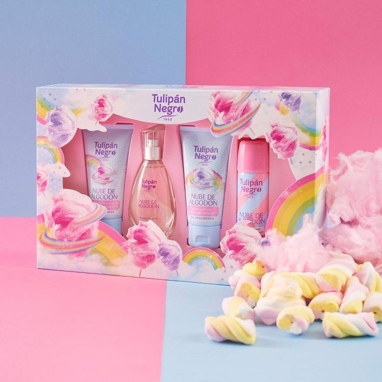 Tulipan Negro Nuvole Di Cotone Confezione Profumo Bagnoschiuma Deo Crema Corpo