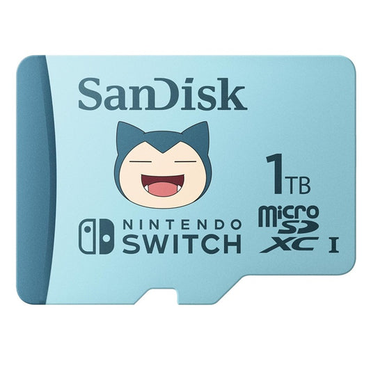 Nintendo Switch Sandisk Microsdxc 1Tb Memoria Micro Sd Scheda Pokemon Snorlax