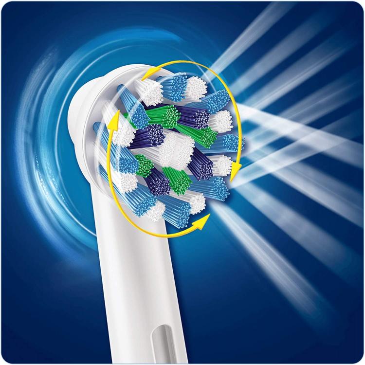 Oral-B 600 Pro Crossaction Bianco Spazzolino Elettrico Ricaricabile Denti