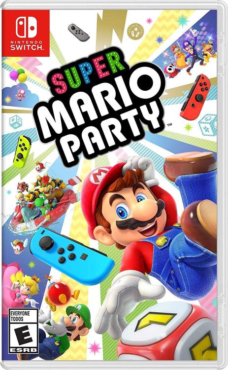 Nintendo Switch Bundle Super Mario Party Gioco + 2 Joy-Con Verde/Viola Pastello