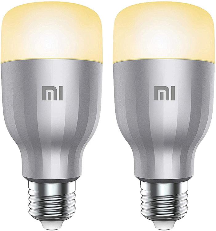 Xiaomi Mi Led Smart Bulb White/Color Kit 2 Pezzi Lampadina Wifi Google Home Rgb