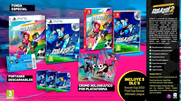Golazo! 2 Deluxe Edition Nintendo Switch Gioco Italiano Football Soccer Golazo
