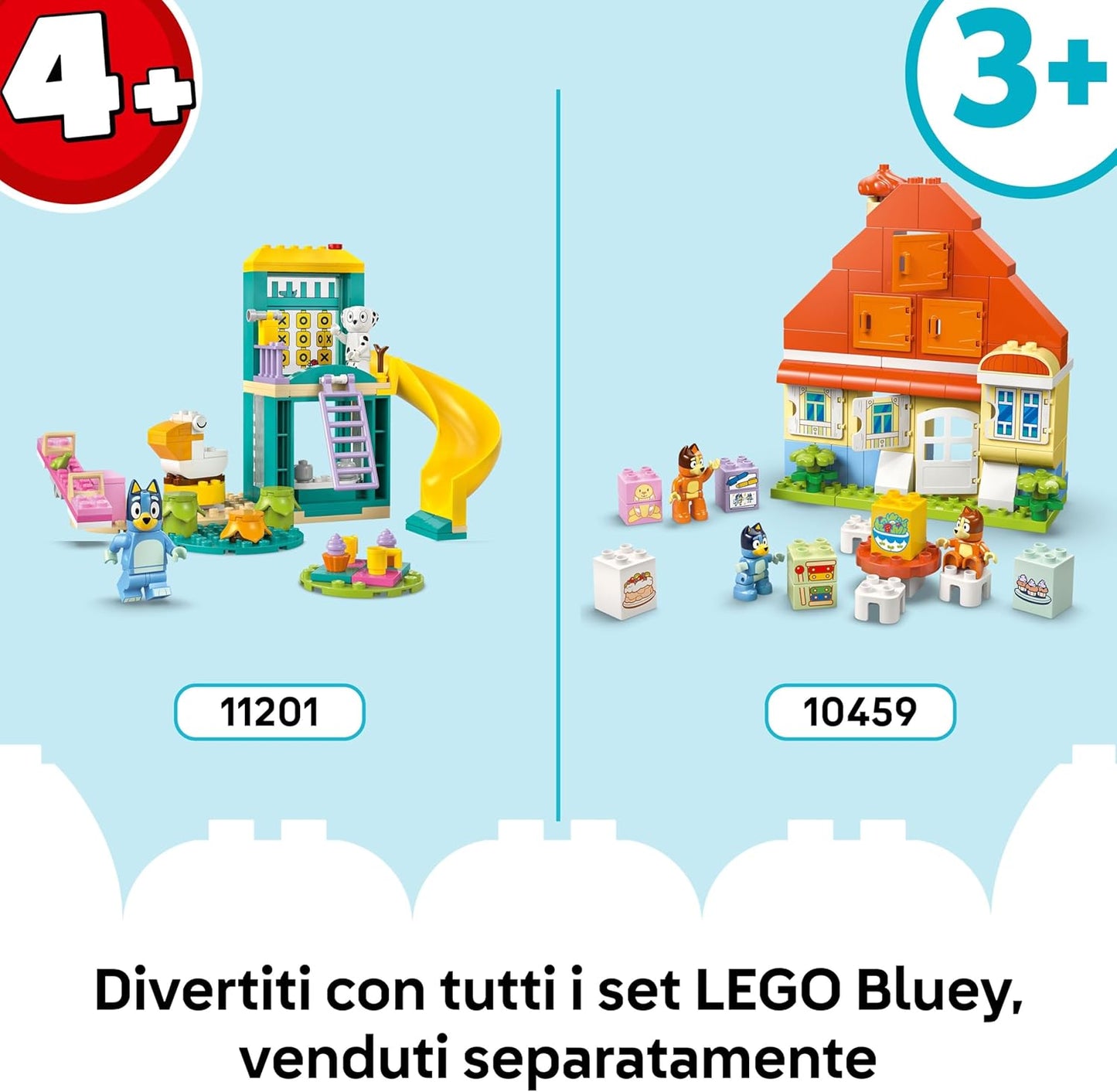 Lego - Duplo 10458 Bluey (Visita alla Gelateria di Bluey) Figure Costruzioni 22pz (2+)