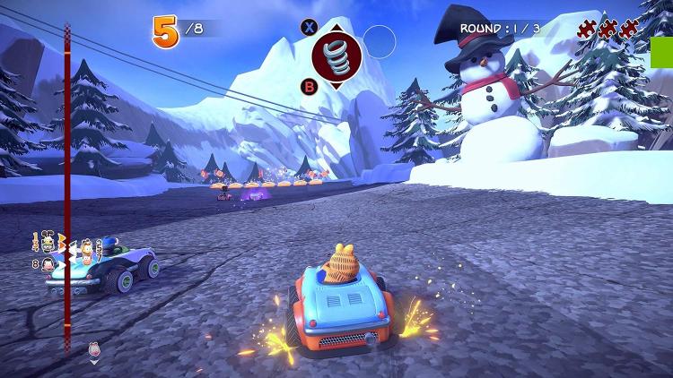Garfield 2 In 1 Game Collection Nintendo Switch Lasagna Party + Kart Furious Ita