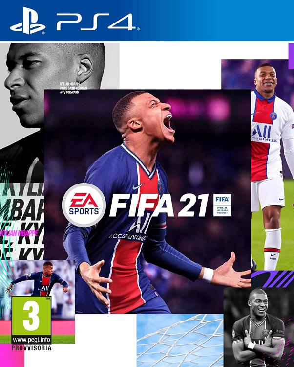 BUNDLE FIFA 21 PS4 ITALIANO + CONTROLLER V2 DUALSHOCK NERO V2 PLAY STATION 4