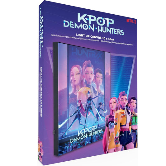 Pyramid - Tela Retroilluminata - KPOP Demon Hunter - Lampada Light Up Canvas - LED Poster Incorniciato Luminosa 30x40 cm