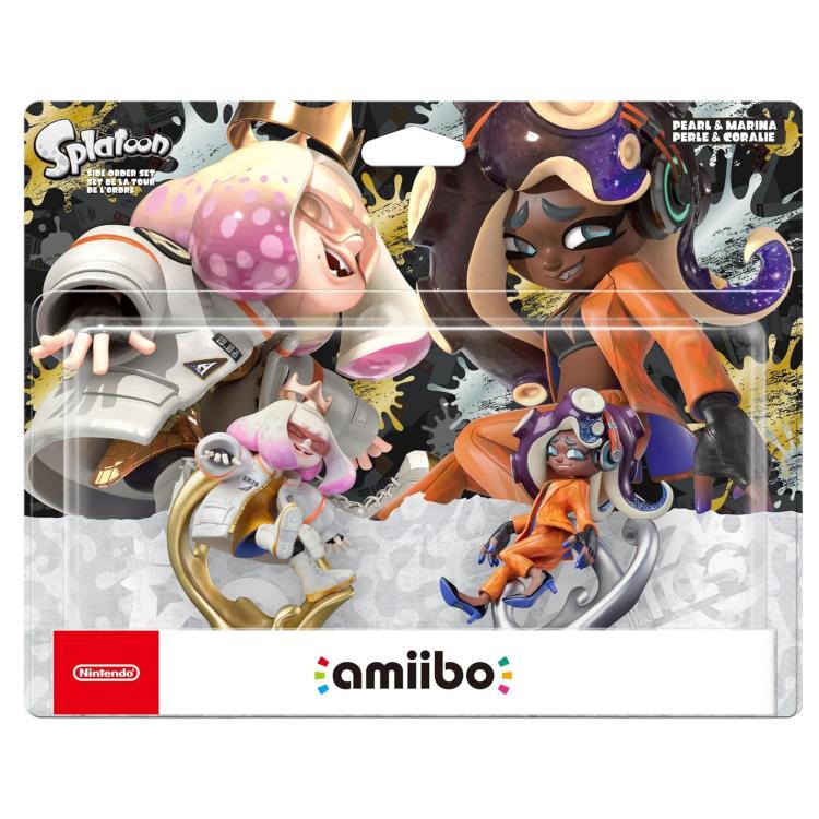 AMIIBO SPLATOON 3 ALGA E NORI (PEARL & MARINA) NINTENDO SWITCH SET TORRE ORDINE