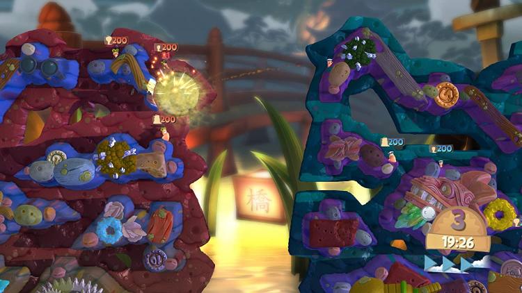 Worms Battlegrounds Ps4 Gioco Playstation 4 Italiano Videogioco Lemmings Ninja
