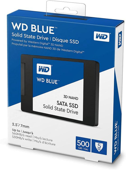 Wd Blue Hdd Ssd 2.5" 500Gb Sata 6Gb/S Wds500G3B0A Sata Iii Hard Disk Pc Desktop