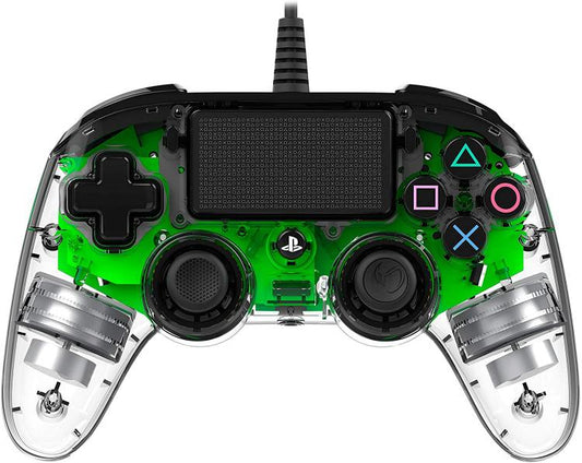 CONTROLLER NACON WIRED PS4 LUMINOSO COMPACT LIGHT EDITION LED VERDE PAD NUOVO