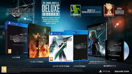 Final Fantasy Vii 7 Remake Deluxe Limited Edition Ps4 Italiano Eu Playstation 4