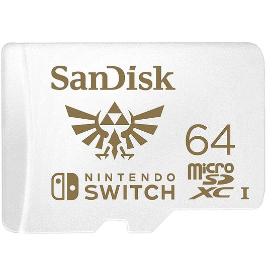 Nintendo Switch Sandisk Microsdxc 64Gb Memoria Micro Sd Scheda Ufficiale Zelda