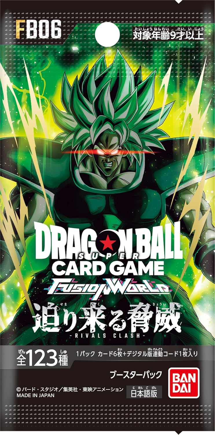 Dragon Ball Super Card Fusion World FB-06 JAP Box 24 Buste Tcg Rivals Clash