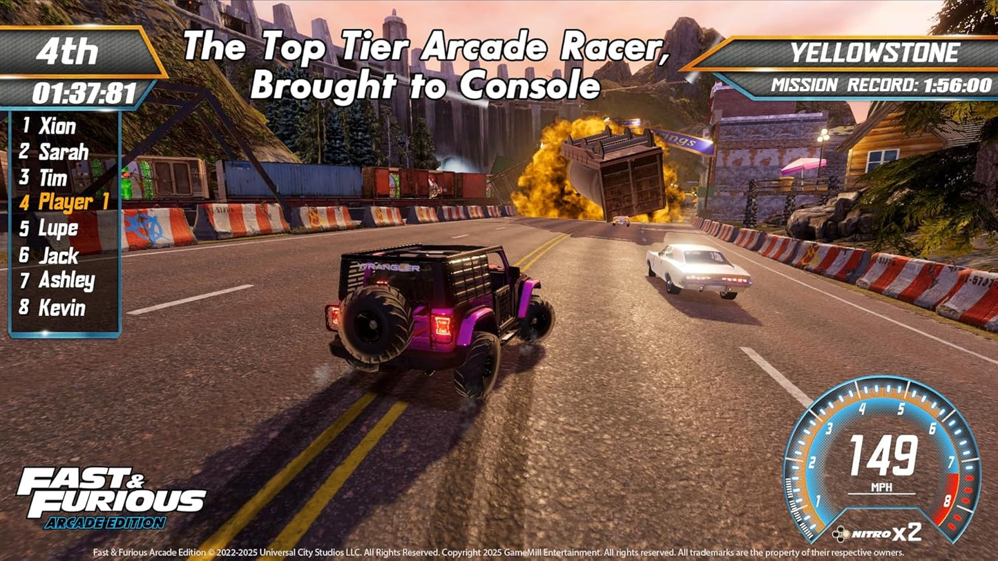 Fast & Furious Arcade Nintendo Switch Gioco Corse Italiano Nuovo Sigillato