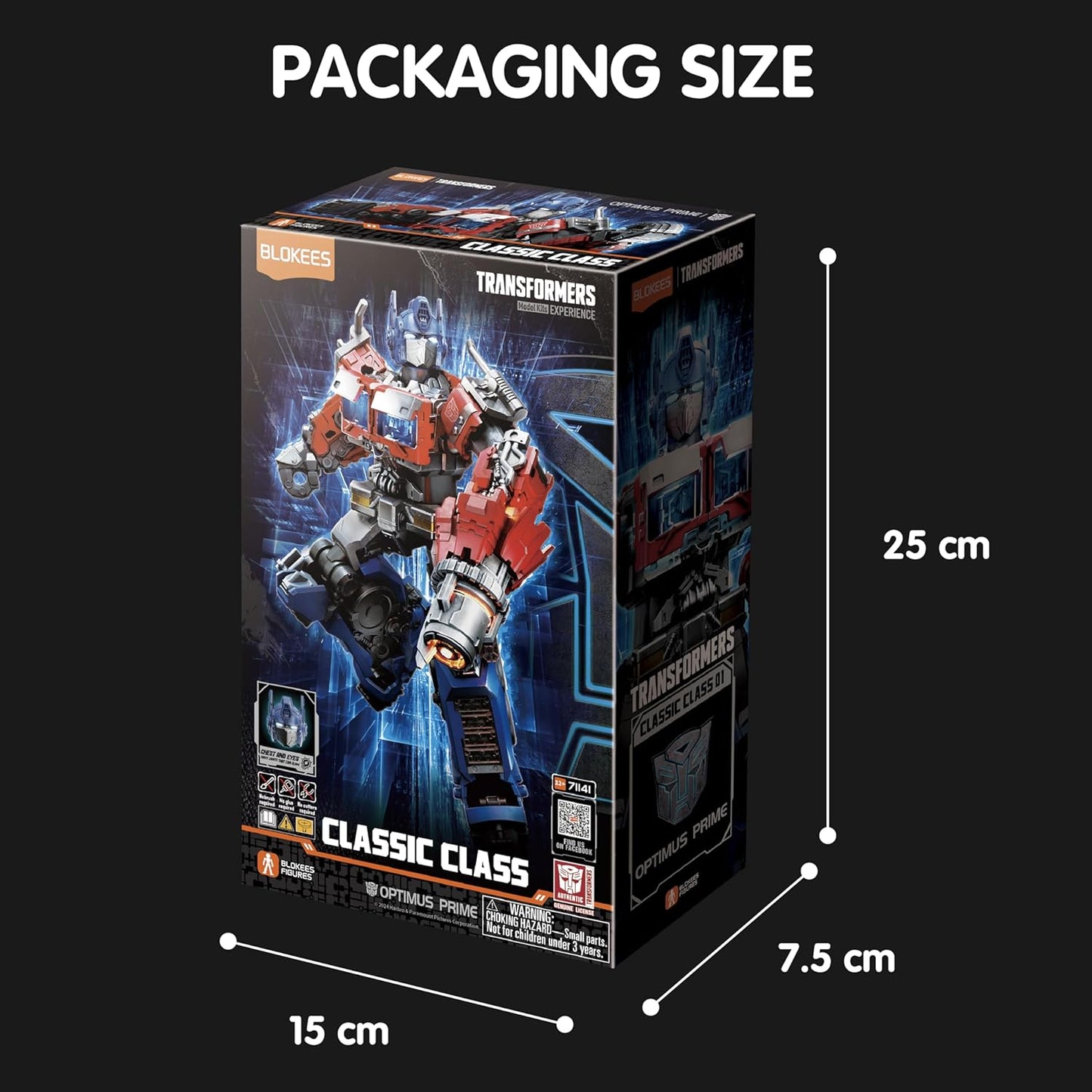 Blokees Transformers Model Kit Classic Class 01 (Optimus Prime) Action Figure 71141