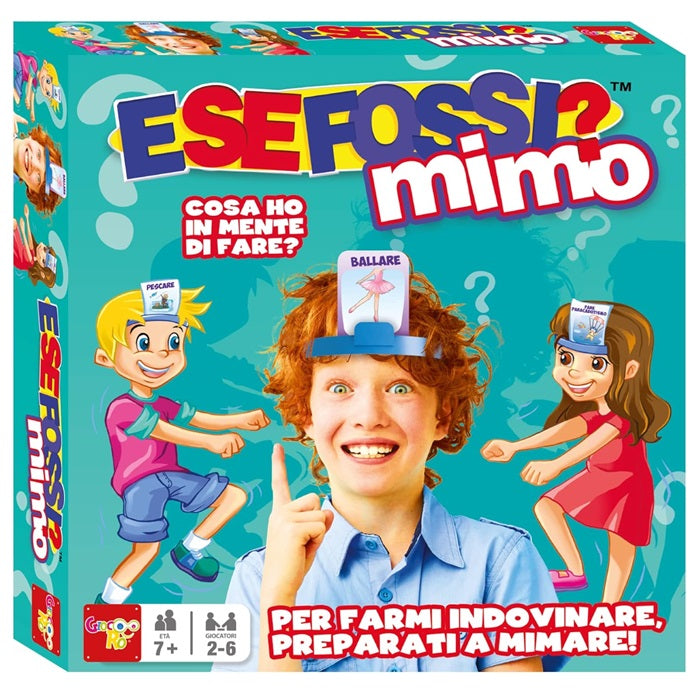 E Se Fossi? Mimo Gioco Di Societa' Con Figure Carte Game Di Gruppo 2-6 Giocatori