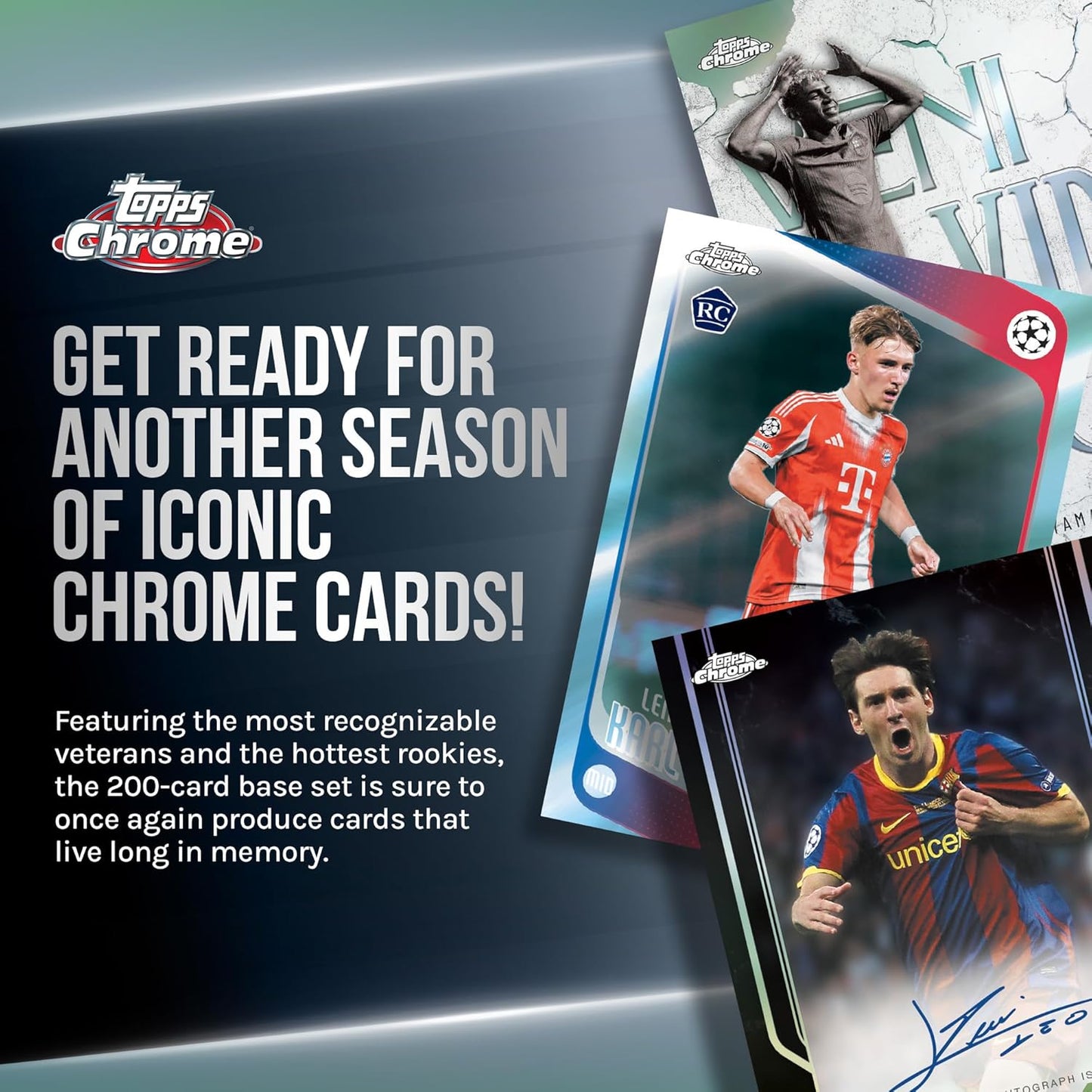Topps Chrome UEFA Club Competitions 2025/26 Blaster Box Trading Cards Calcio