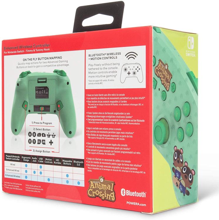 Nintendo Switch Enhanced Wireless Controller Timmy & Tommy Nook Animal Crossing