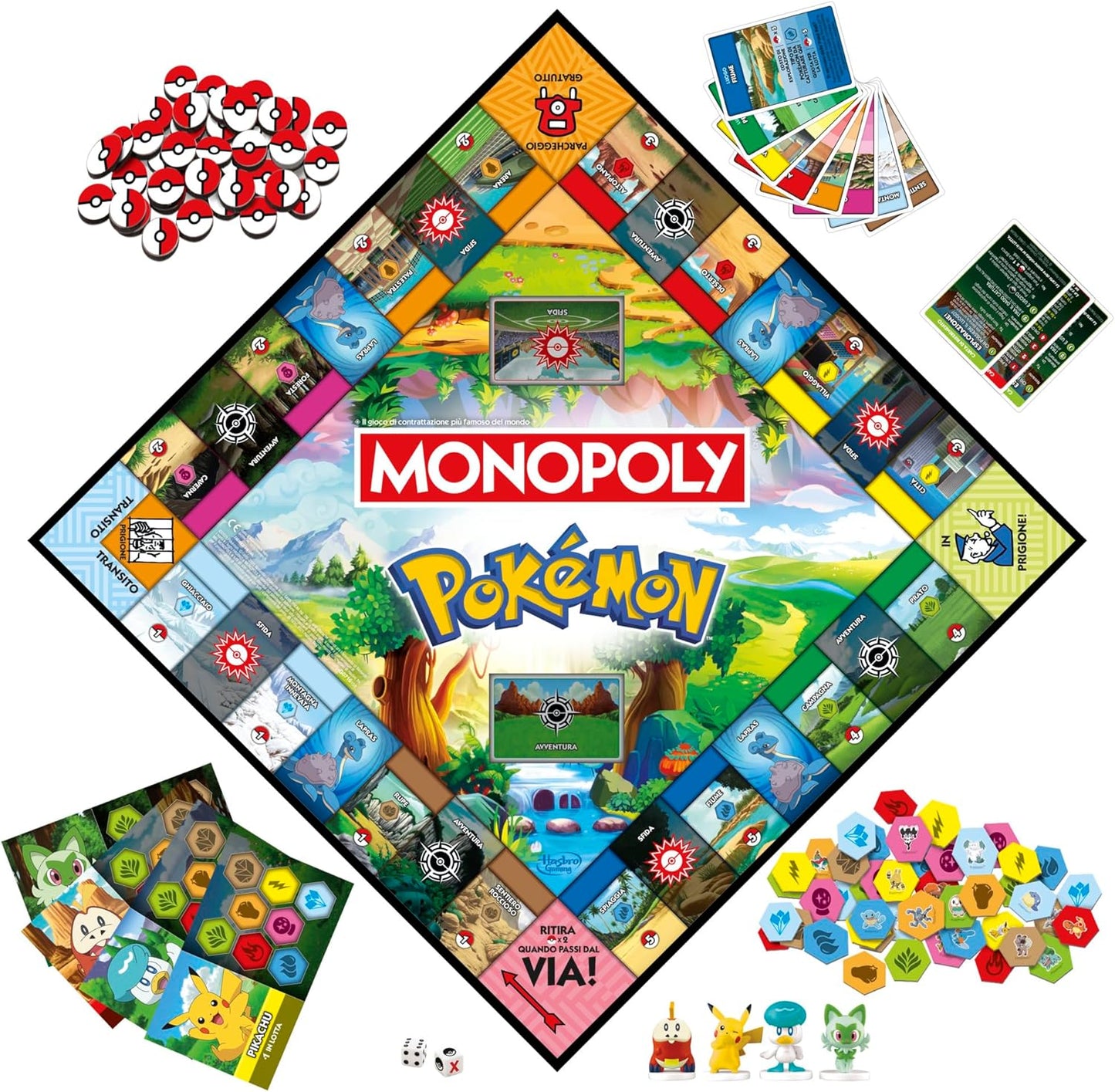 Monopoly Pokémon Edition, gioco da tavolo - Versione italiana