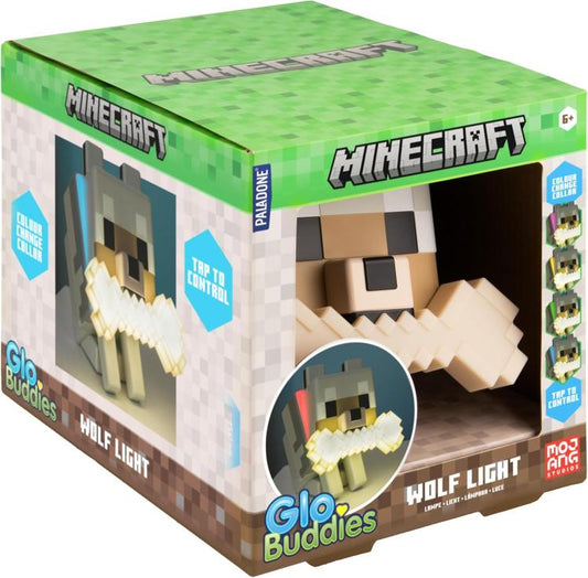 Paladone Minecraft Lampada Da Tavolo - (Wolf Light) - Led Luce Notte A Batterie