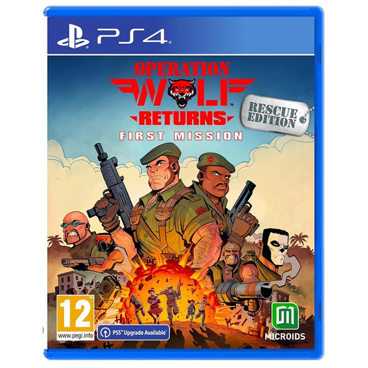Operation Wolf Returns: First Mission Ps4 Rescue Edition Gioco Pal Italiano