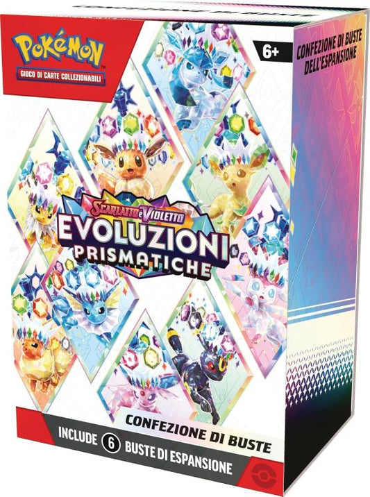 Pokémon - Evoluzioni Prismatiche: Confezione Di 6 Buste Scarlatto E Violetto Gcc