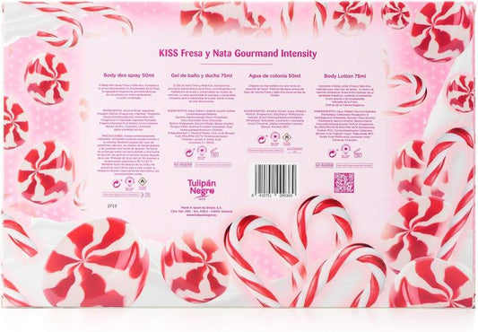 Tulipan Negro Sweet Fragola Panna Confezione Parfum Bagnoschiuma Deo Crema Corpo