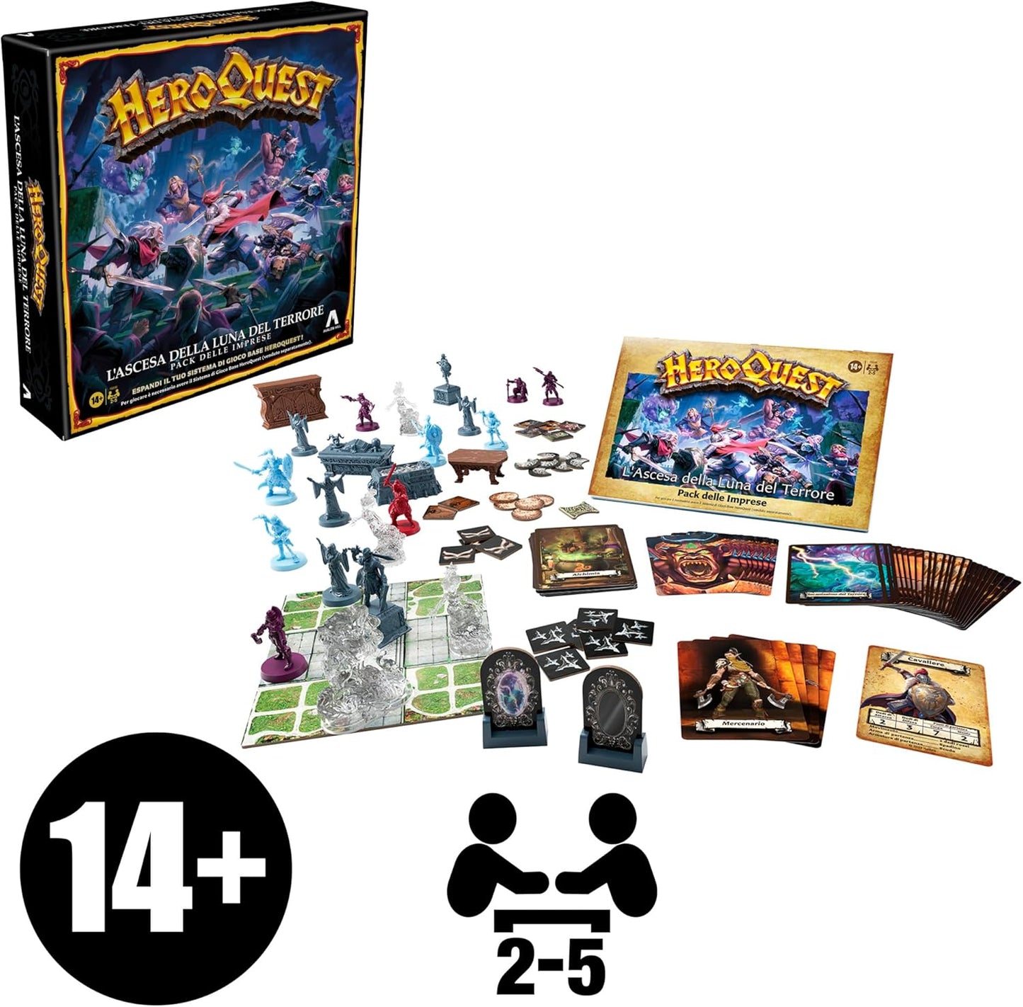 Hasbro Heroquest - Gioco da Tavolo Espansione L'Ascesa Della Luna Del Terrore