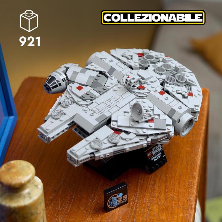 Lego - Star Wars 75375 (Millennium Falcon) 921 Pezzi Dinsey - 25 Anniversary 18+