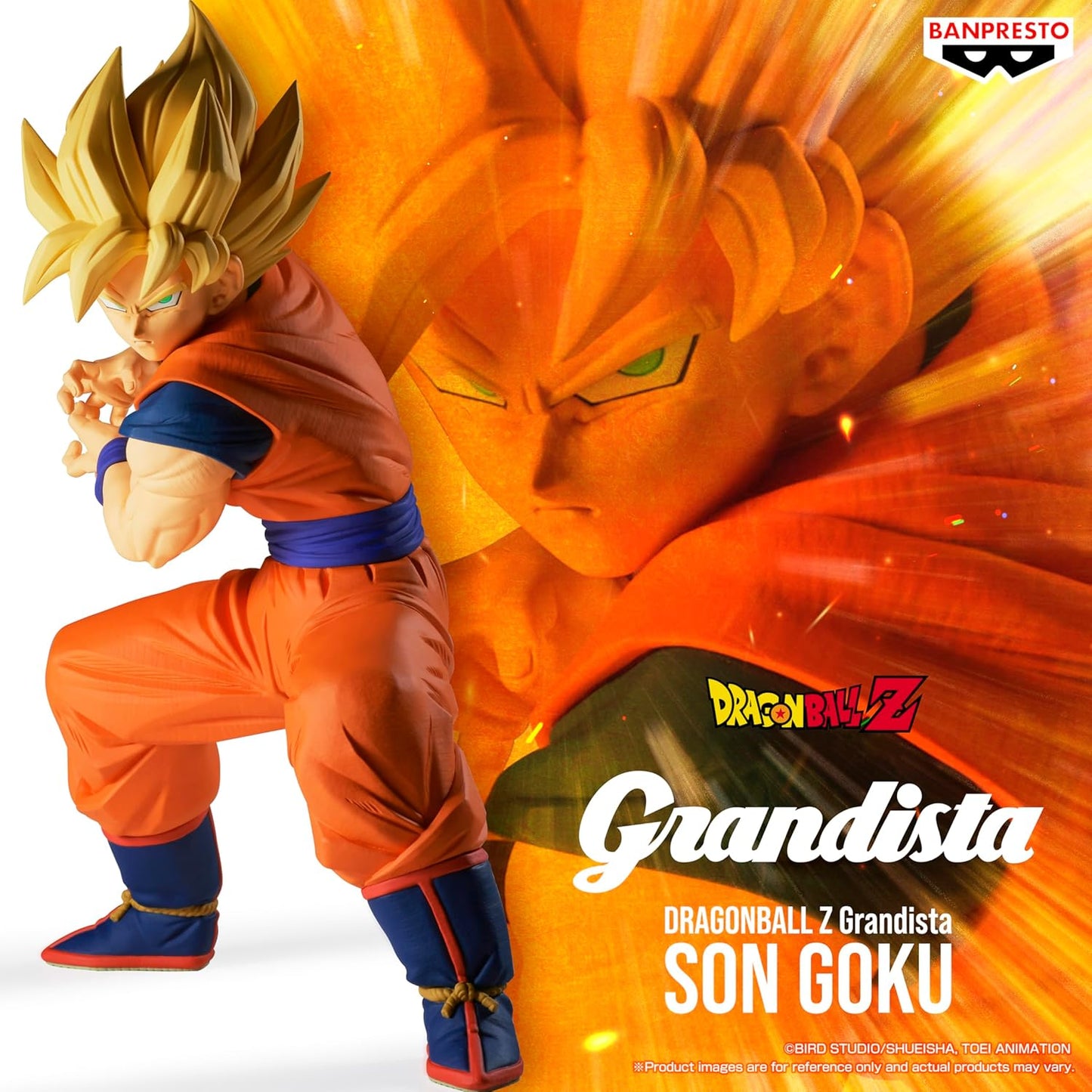 Banpresto Grandista Dragon Ball Z: Goku Super Saiyan Statua Da Collezione - Figure 22cm PVC