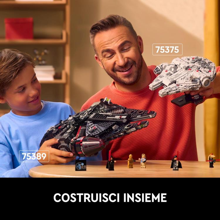 Lego - Star Wars 75375 (Millennium Falcon) 921 Pezzi Dinsey - 25 Anniversary 18+