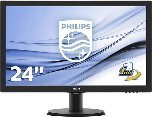 Philips Monitor 24" Led Full Hd 1Ms Multimediale Vga Dvi Hdmi 243V5Lhab Gaming