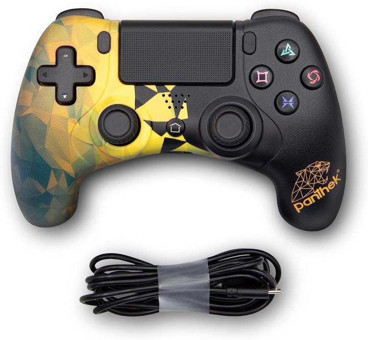 Panthek Controller Ps4 Ps3 Pc Windows Gamepad Pad Wired Doppia Vibrazione Gaming