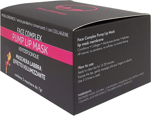 Maschera Volumizzante Labbra-Pump Lip Mask Face Complex Ialuronico + Collagene