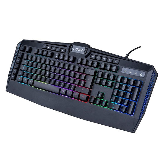 Nacon Tastiera Gaming Led Cl-210 Pc Windows Rgb 6 Tasti Macro Programmabili Usb