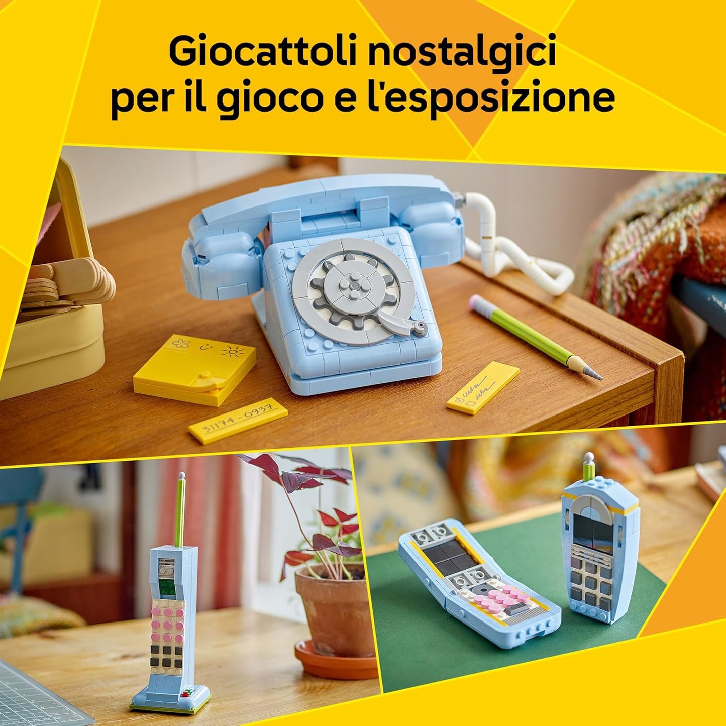 Lego - Creator 3 in 1 - Set 31174 (Telefono Retro') Figure Costruzioni 383 pz 8+