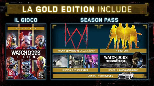 Watch Dogs Legion Gold Edition Ps4 Videogioco Italiano Play Station 4 Nuovo