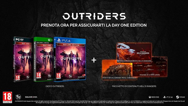 Outriders Day One Edition Ps4 Gioco Italiano Nuovo Play Station 4 Sigillato