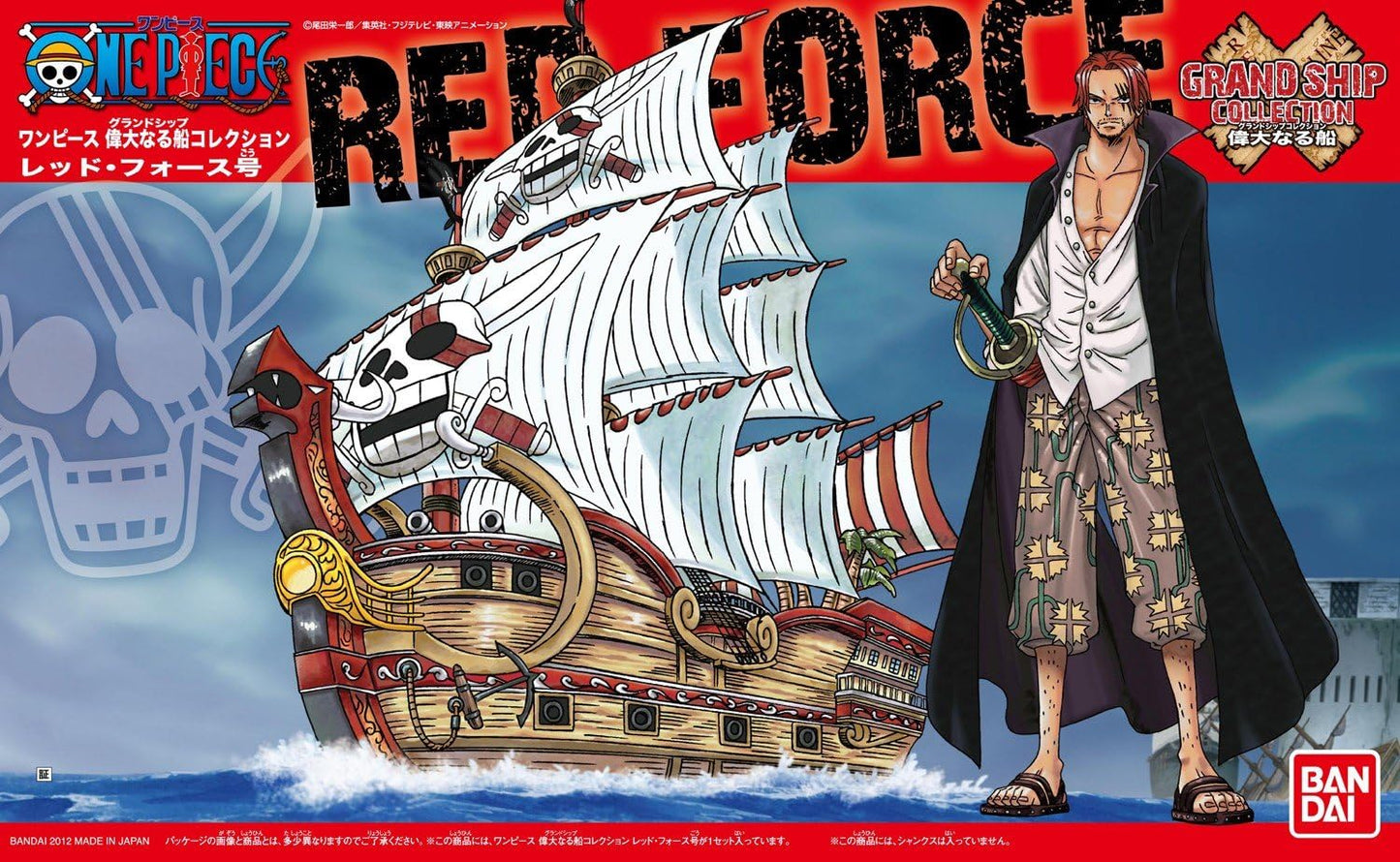 Bandai One Piece: Red Force (Shanks) Ship Model Grand Ship Collection - Model Kit 12cm