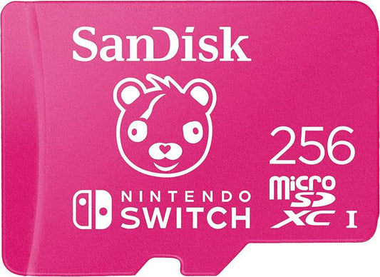 Nintendo Switch Sandisk Microsdxc 256Gb Memoria Micro Sd Scheda Fortnite Cuddle