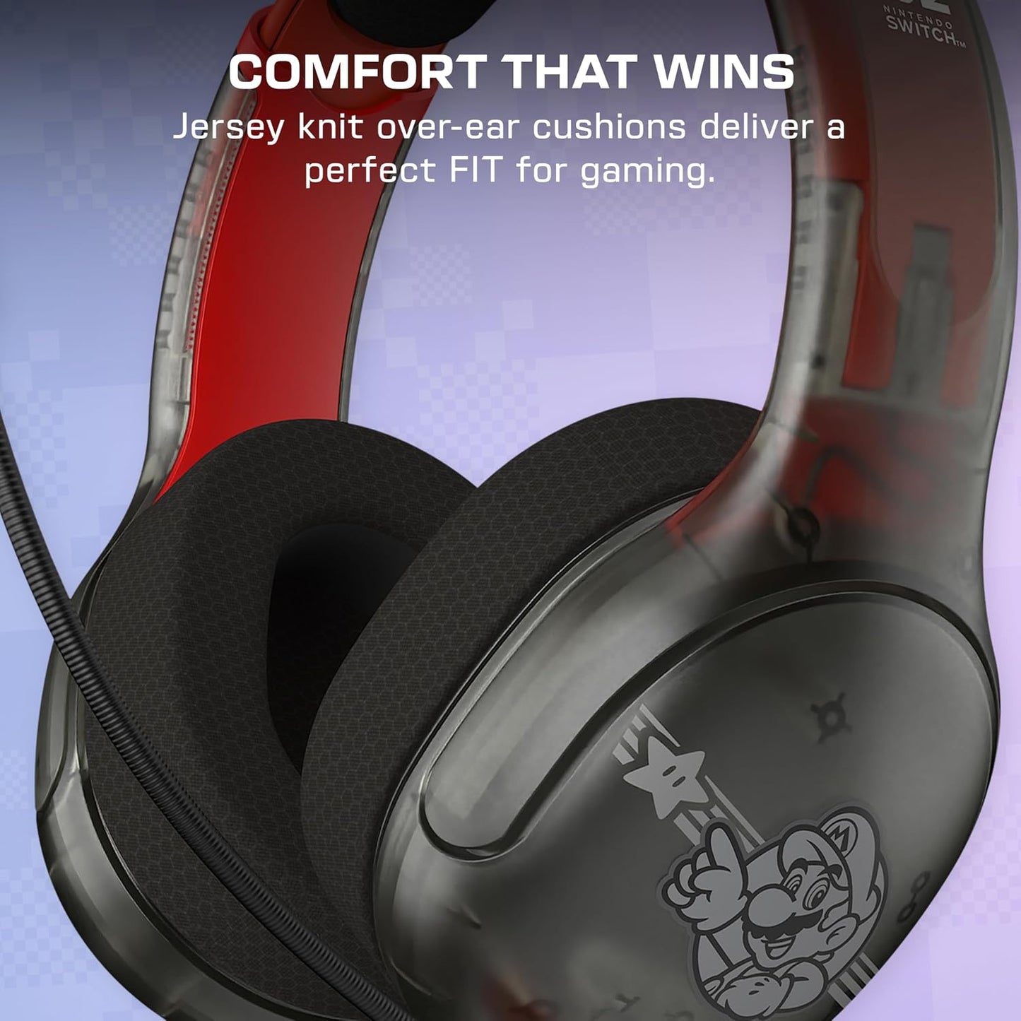 Turtle Beach - Cuffie Super Mario Nintendo Switch 2 e PC Wired Headset NSW2 Gaming